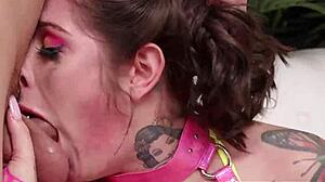 brenna mckenna gags deepthroat nade nasty's cock choking cum covered face fuck