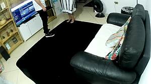 i begged for punishment as bad cleaning lady spanked cum face