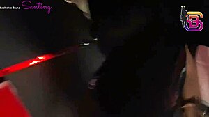 spotted wife collared with hung black bull then she fucked the whole party