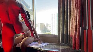 Huge BBC Slams Bent-Over Asian Big Tits. Hotel Cowgirl Ride Intensifies Nipple Fury.