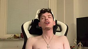 Skinny Brunette Spits on Cock for Secret Desk Blowjob Under Table!