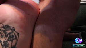 watch mistress kora bell and oldschoolgent destroy this redhead slave's sloppy cunt with double dom fun!