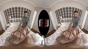 Blonde milf handjobs big cock better than yours in taboo POV cowgirl