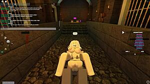 blonde slut deepthroats rides and shakes ass in wild sex romp