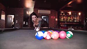 Brunette Milf Luiza Ambiel Moans On Big Cock After Pool Game Sex