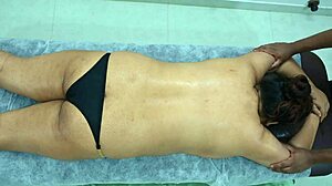 Desi black boy massages huge latina ass cheeks teasingly