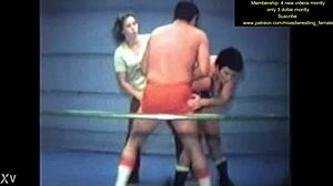 mixed nude wrestling action gets wild and sweaty 😏💪🔥
