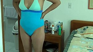 Watch Me Shave My Hairy Pussy On The Beach Then Masturbate For Stepson!