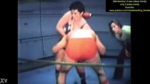 mixed nude wrestling action gets wild and sweaty 😏💪🔥