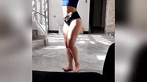 damn this big ass blonde milf's vegas lap dance gets wild with ripped clothes and teasing tits 🍑💦🔥