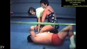 mixed nude wrestling action gets wild and sweaty 😏💪🔥