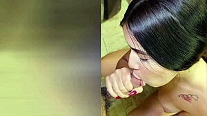 pretty young babe in heels rides her boss cock hard at work