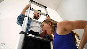 naughty nympho katie kush bends over for ac repairman's intense anal ass to mouth no strings gp2969