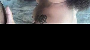 met this short curvy sexy black babe at nudist beach - watch till end!