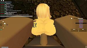 blonde slut deepthroats rides and shakes ass in wild sex romp