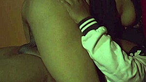 thick juicy asian babe bounces on bbc riding hard and deep.