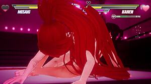 lesbian futanari fingering pussies licking muff diving masturbation battle 😈🔥