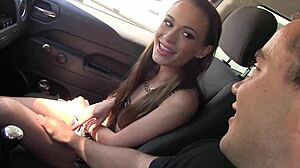Kacy Lane lets her stepbrother pound her shaved pussy hard in web chat