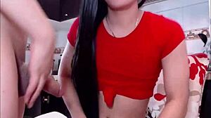 two horny shemales take turns roughly assfucking each other bent over doggystyle homemade