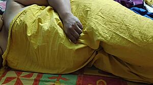 cuck hubby drools over desi wife’s juicy ass 🍑 homemade fun