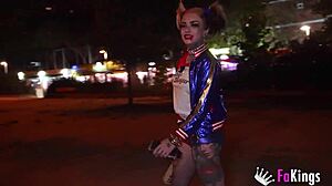 lady medusa's nasty harley quinn hunts your monster cock outdoors quickie?