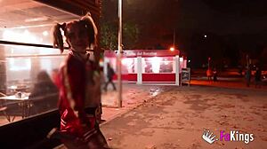 lady medusa's nasty harley quinn hunts your monster cock outdoors quickie?