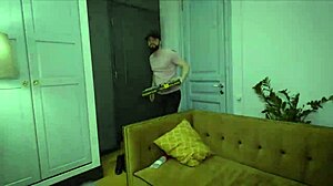 hungry hot bitches devour courier with juicy cocks and rough rides