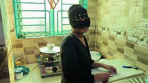 desi hijab step-sister got me so horny in kitchen fuck...