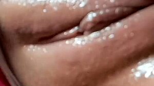 naughty colombian babe spreads ass cheeks masturbating wet pussy on bed
