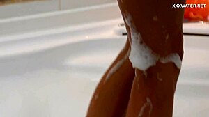 russian teen slut sima zasadilo fingers horny pussy in steamy bathtub