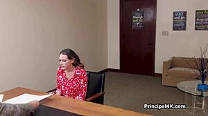 big tit milf businesswoman milks that head teacher's huge throbbing cock