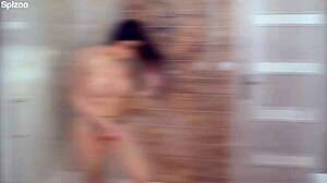 Busty clea gaultier rides cock hard in steamy shower with cum finish