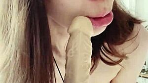 alone in room fuckin my fave dildo feels sooo good