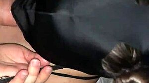 bound masked sucker teases throbbing cock deeply