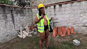 went to inspect the site imagining builders slamming her huge pussy