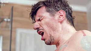 Busty clea gaultier rides cock hard in steamy shower with cum finish