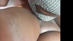 big cock friend rips clothes and worships my dripping ebony pussy after tests!!
