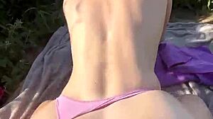 wanna see teen get creampied right on public beach during outdoor sex?