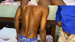damn this horny black dude is destroying that petite ebony pussy with his monster bbc, full vid soon!!