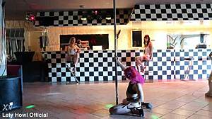 Noochka seduces Marie Lumacarie into lesbian kissing fingering squirting toy play party