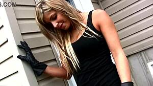my hot girlfriend teases in lingerie heels smoking outside 🔥😘