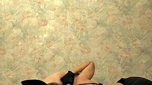 Four gloved fingers deep in his ass while I suck him off milking prostate for full fisting next