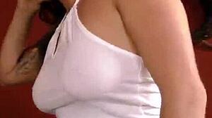 watch this busty babe slurp massive black cocks for cuckold thrill