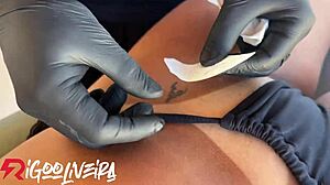 Blonde Teen Trades Smooth Body for Tattoo in Amateur Deal