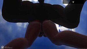 Big Juicy Ass Black Milf Indra Fucks Wolf Costume Man Hard, Squirts on Dick