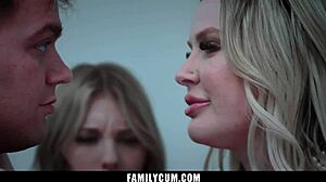 i can't believe my stepmom teaches us naughty threesome lessons with her big tits