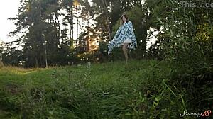teen alice flore DIDDLES pussy perverting calm camping