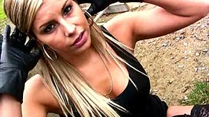 my hot girlfriend teases in lingerie heels smoking outside 🔥😘