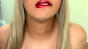 Sporty Transexual Flaunts Tempting Breasts in Crossdressing Tease