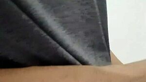 Leaked footage shows curvy young latina groping her big natural tits hornily